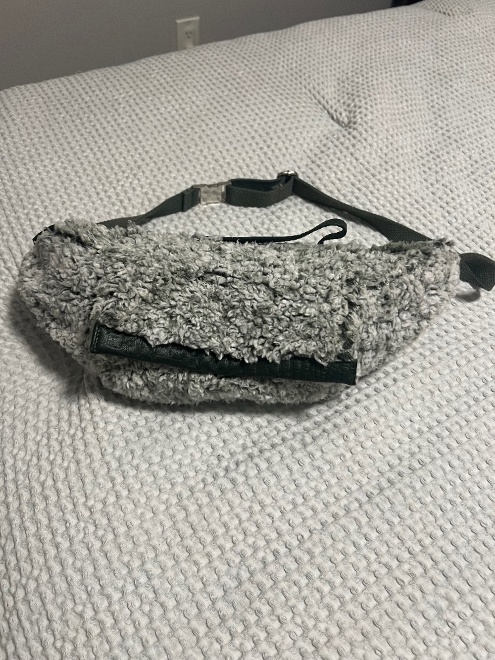 The Free People Cozy Up Faux Fur Sling Belt Bag
